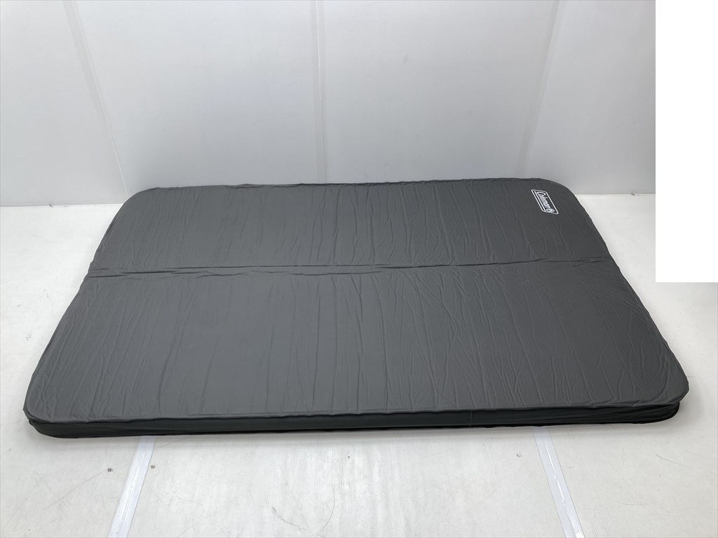 下松)Coleman コールマン キャンパーインフレーターマット ハイピーク ダブル グレー エア漏れあり 現状品 ◆★J260114R03B PA14A