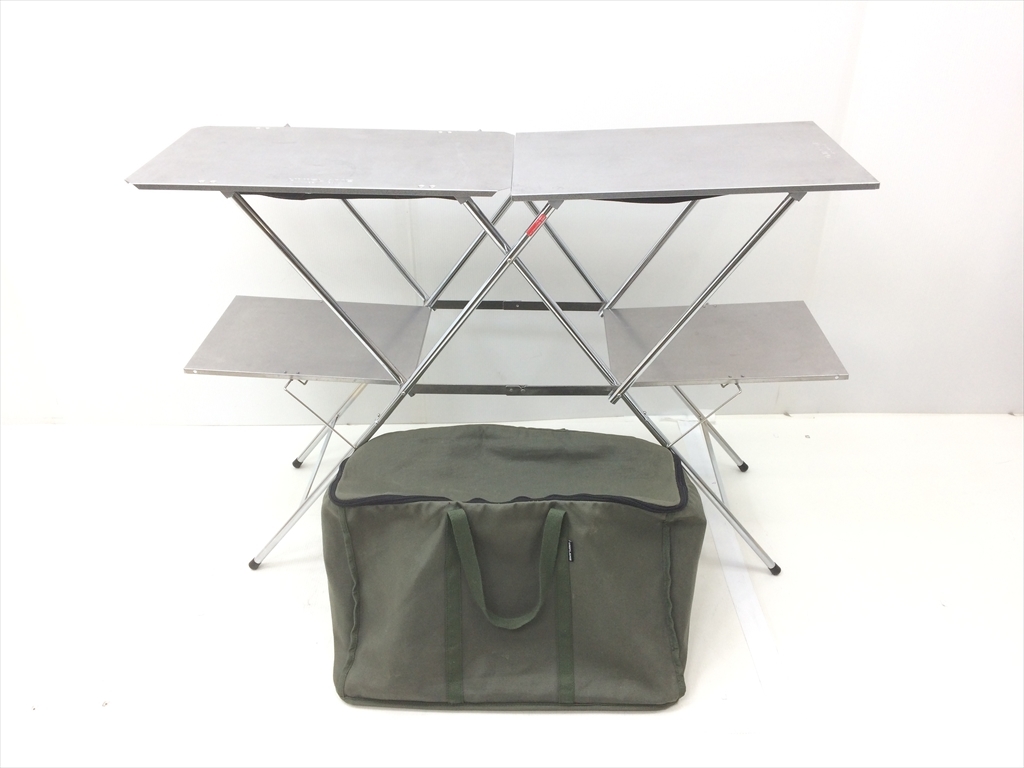 下松)UNIFLAM ユニフレーム キッチンスタンドⅢ キッチンスタンド3 ステンレス天板 収納ケース付き 611715 ◆★J260114R06B PA14A