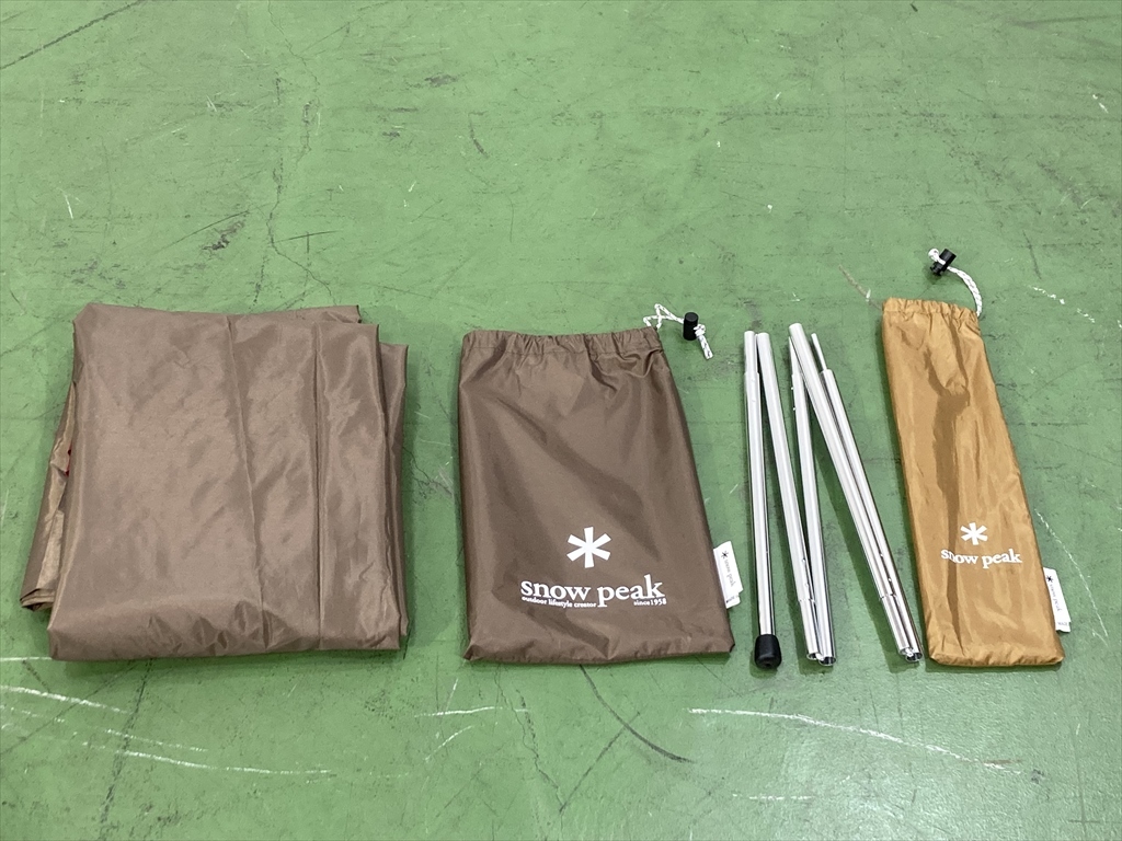 下松)snow peak スノーピーク ライトタープ ペンタ シールド STP-381 ライトタープポール150TP-160付き ◆★J251109R01A NM09A