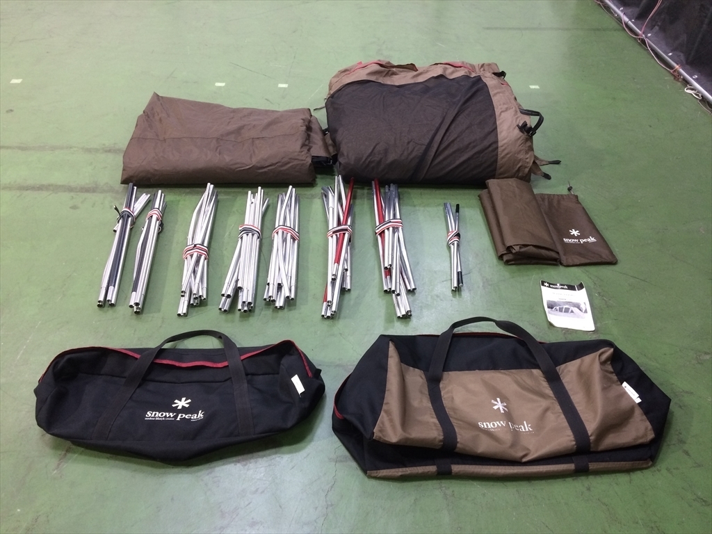 下松)snow peak スノーピーク シェルターテント トルテュPro. TP-770R グランドシート付き キャンプ ◆★J260120R10B PA20A