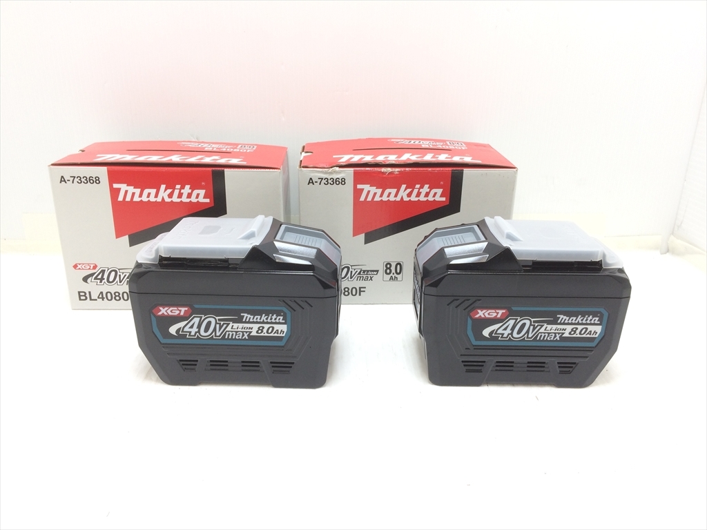 下松)makita マキタ リチウムイオンバッテリ BL4080F A-73368 40Vma 8.0Ah 純正 未使用品 2個セット ◆★K260124R04B PA24A
