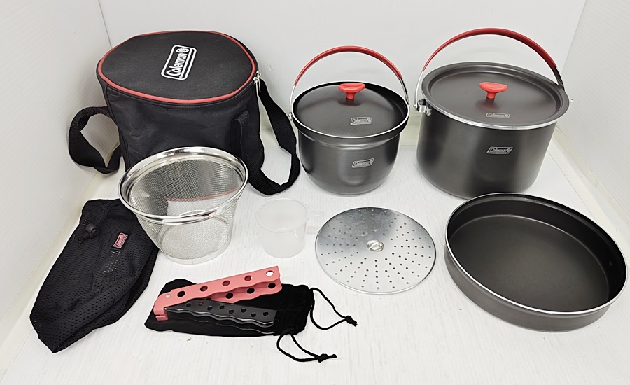 下松)Coleman コールマン アルミクッカーコンボ アウトドア キャンプ 調理機器 ▲★J260111N03A PA11C