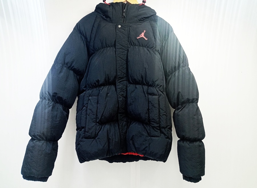 下松)NIKE ナイキ AIR JORDAN エアジョーダン 中綿 ダウンジャケット ブラック サイズ（M) ◆N2601008 PA04A
