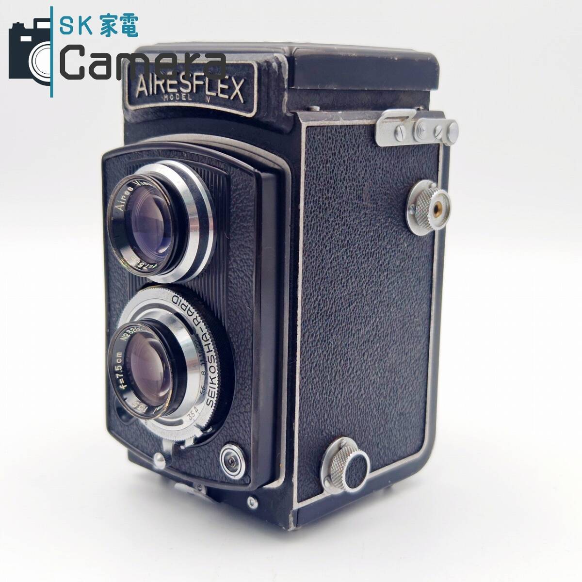 【中古】 AIRESFLEX Coral 7.5cm F3.5 アイレス 二眼レフカメラ 訳あり