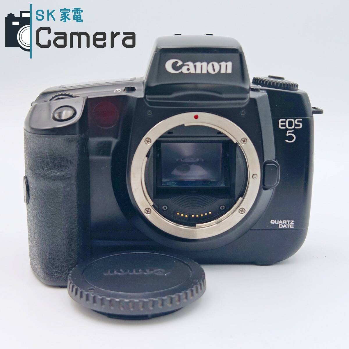 【中古】 Canon EOS 5 QUARTZ DATE キャノン テスト用フィルムにて確認済 EOS5