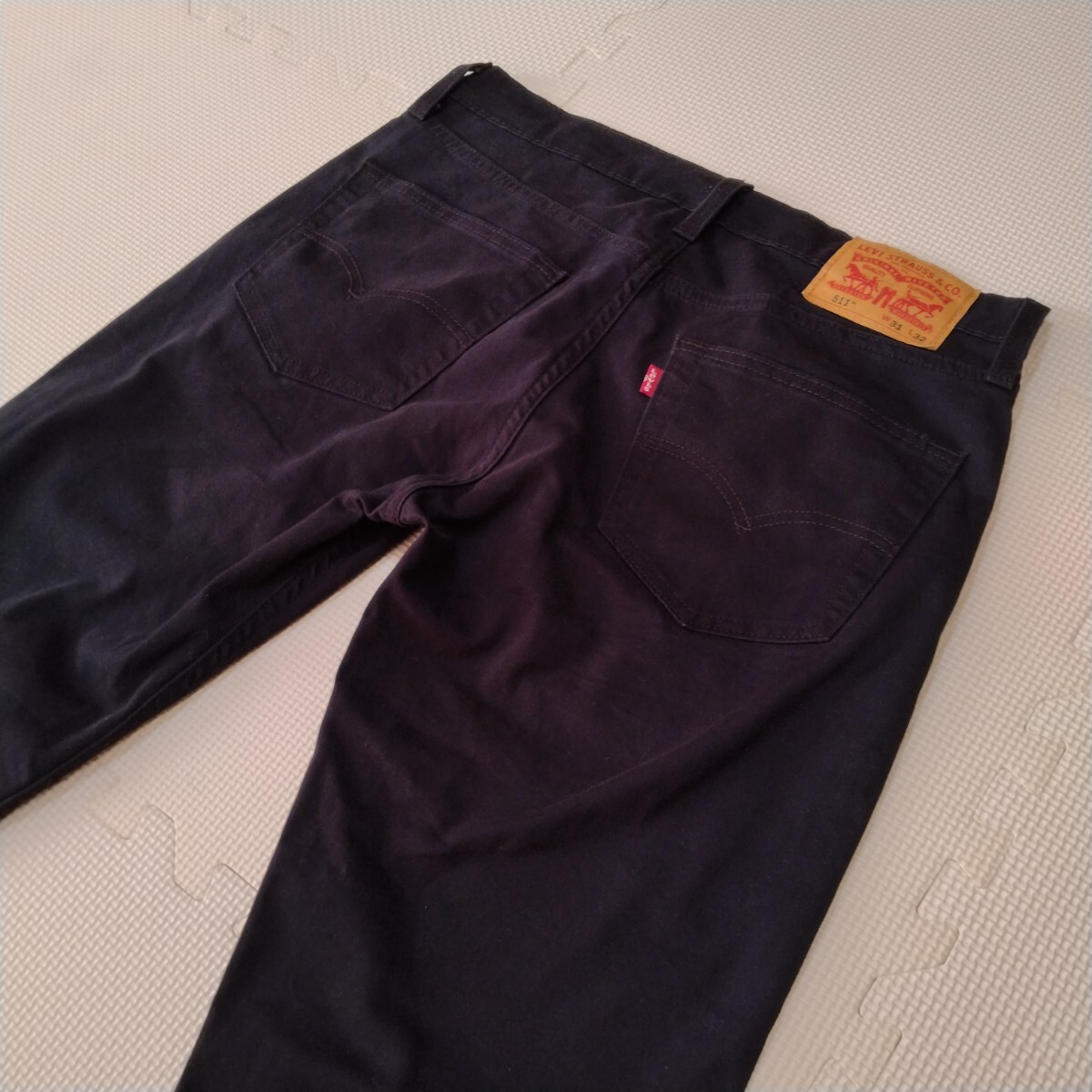 Levi's 511 スリム チノパン ストレッチ リーバイス ストレッチパンツ ブラック 黒 31