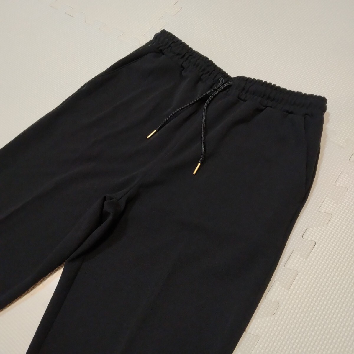 Spick＆Span ジョーゼット ジョガーパンツ ストレッチ スピックアンドスパン ブラック 黒 36