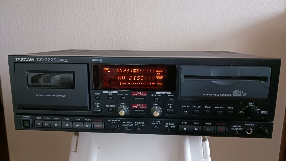 TASCAM CC-222SLMKII CDカセットデッキ TASCAM