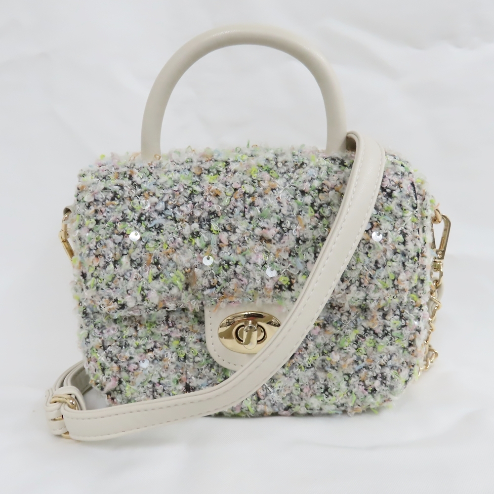 Ts804601 ダイアナ ショルダーバッグ チェーンショルダー スパンコール付 多色 DIANA 中古