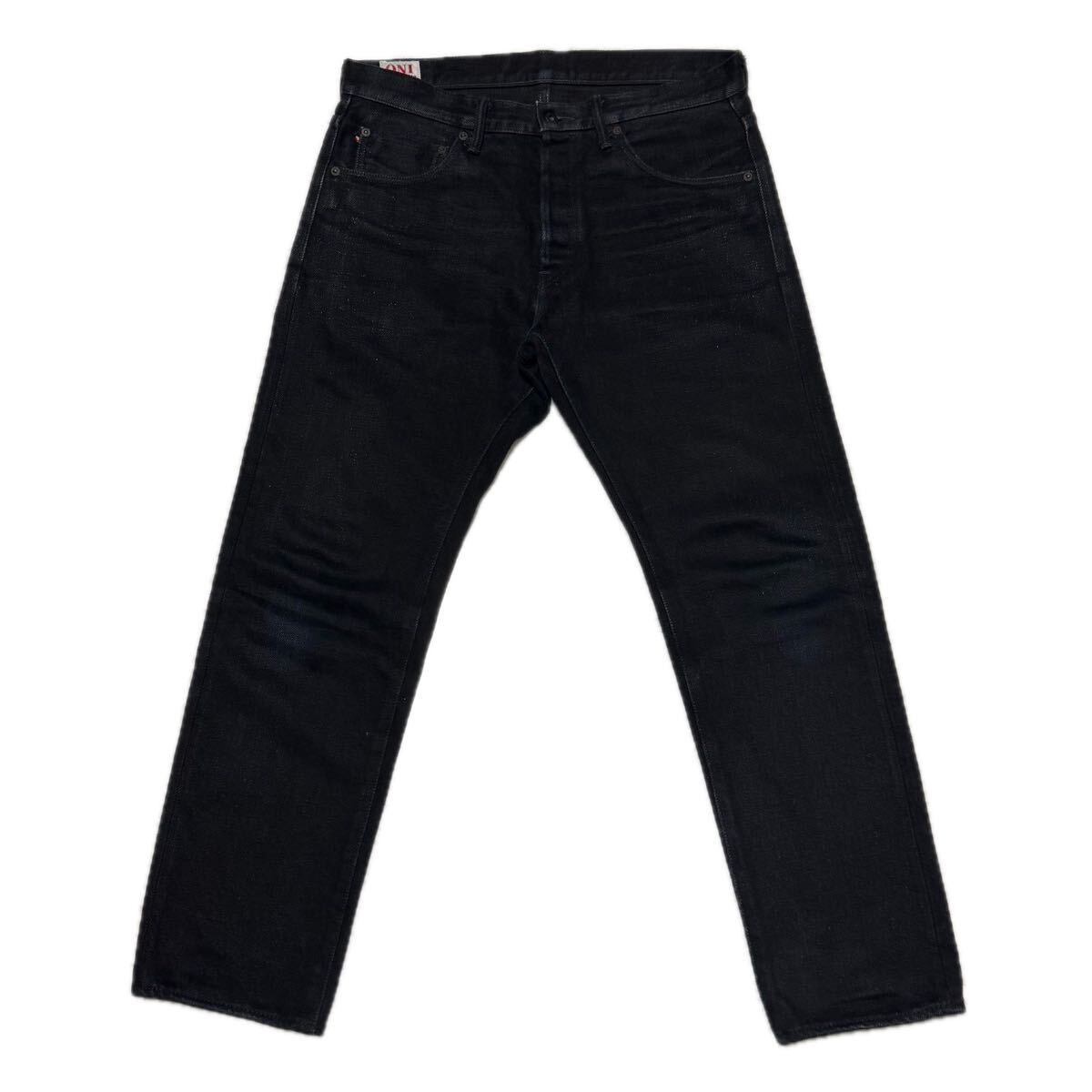 希少【ONI DENIM 鬼デニム】ONI-902AIZ×BK 藍墨/リラックス テーパード/デニム パンツ