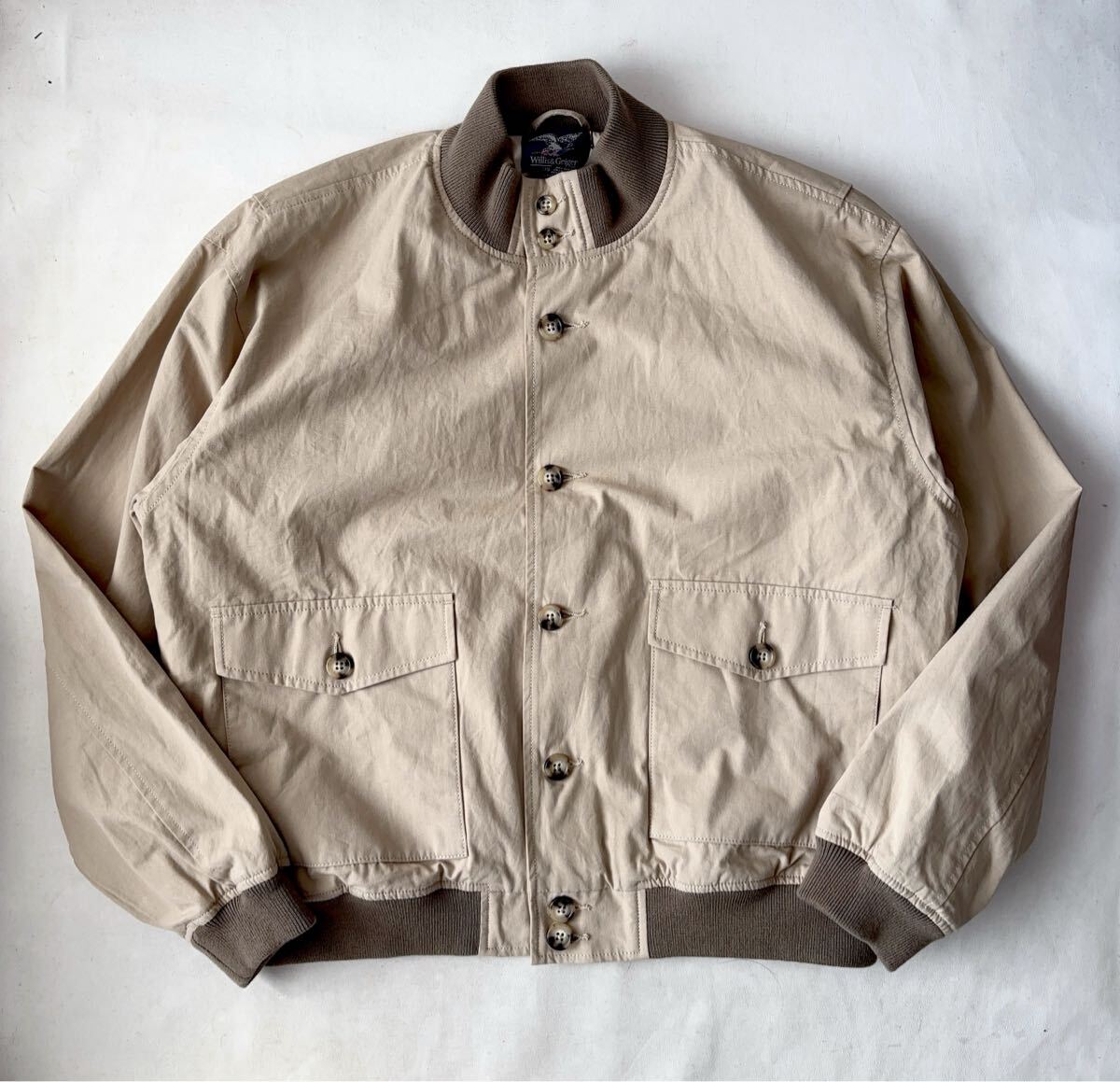 未使用 Willis & Geiger×2nd ブッシュポプリン TYPE A-1 ジャケット L ウィリス アンド ガイガー
