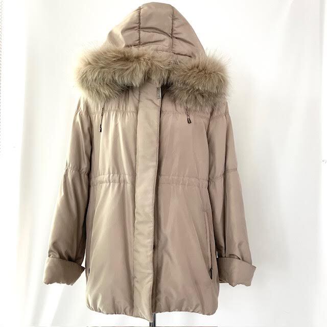 A2　BALMAIN　バルマン　ベージュダウンコート　Lサイズ