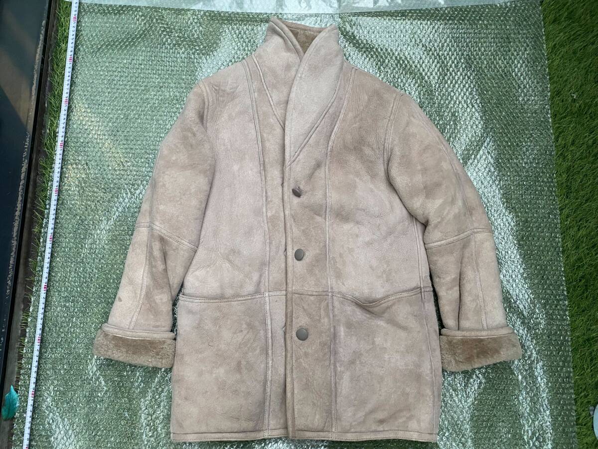 A-7-38 ③【鴇】☆1円スタート☆ SHEARLING ORENKO シアリング・オレンコ ムートン 羊毛 羊革 毛皮 コート Mサイズ トルコ製 