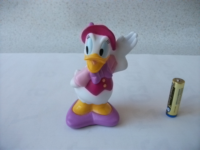 即決 非売品 希少 レア 当時物 東京三菱銀行 ディズニー デイジー 貯金箱 ソフビ フィギュア 昭和レトロ ビンテージ