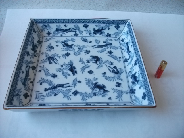 即決　当時物 レア たち吉　遊漁　魚盛鉢　陶器　２６，５ｃｍ　 ビンテージ 昭和レトロ