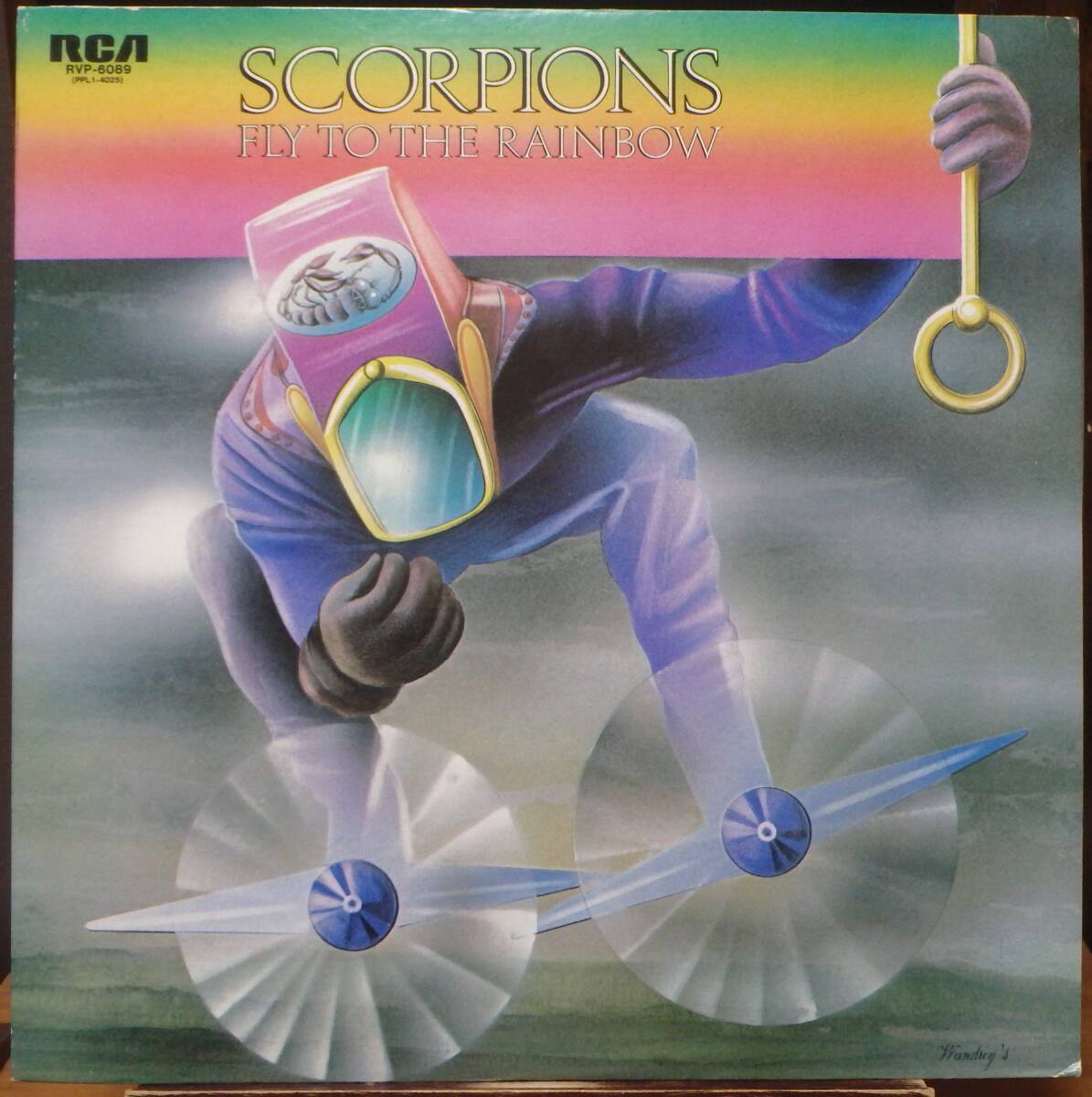 【HR791】SCORPIONS 「Fly To The Rainbow = 電撃の蠍団」, 76 JPN 国内初回盤　★Hard Rock