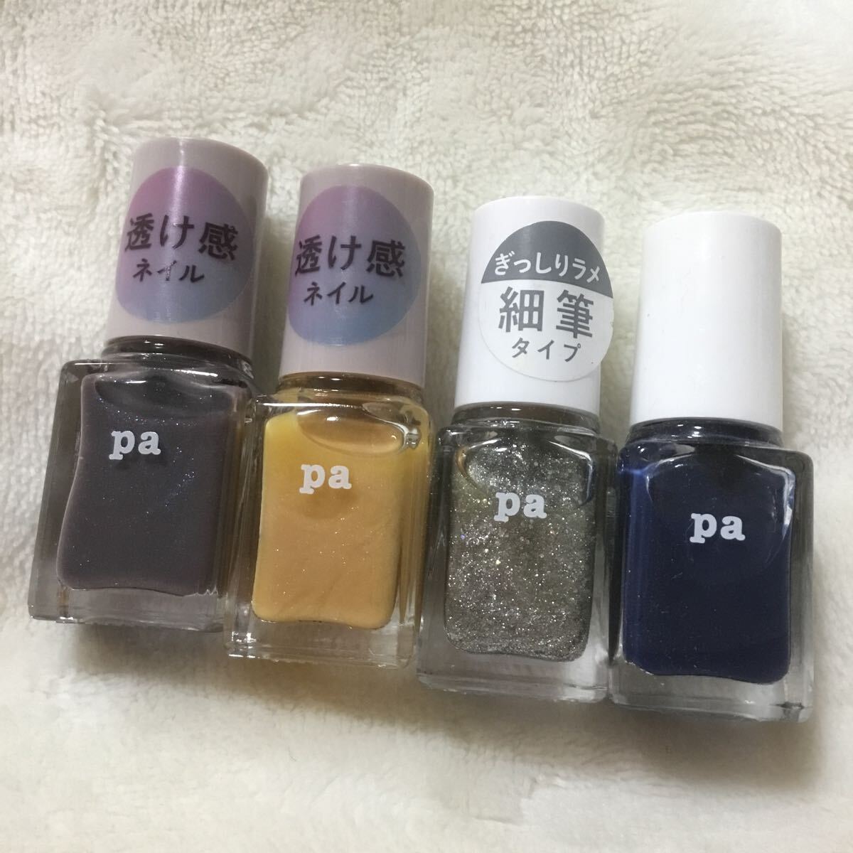 ☆ pa ネイルカラー ネイルポリッシュ マニキュア 透け感ネイル 高発色ネイル ネイル　4本セット　未使用品　未開封☆