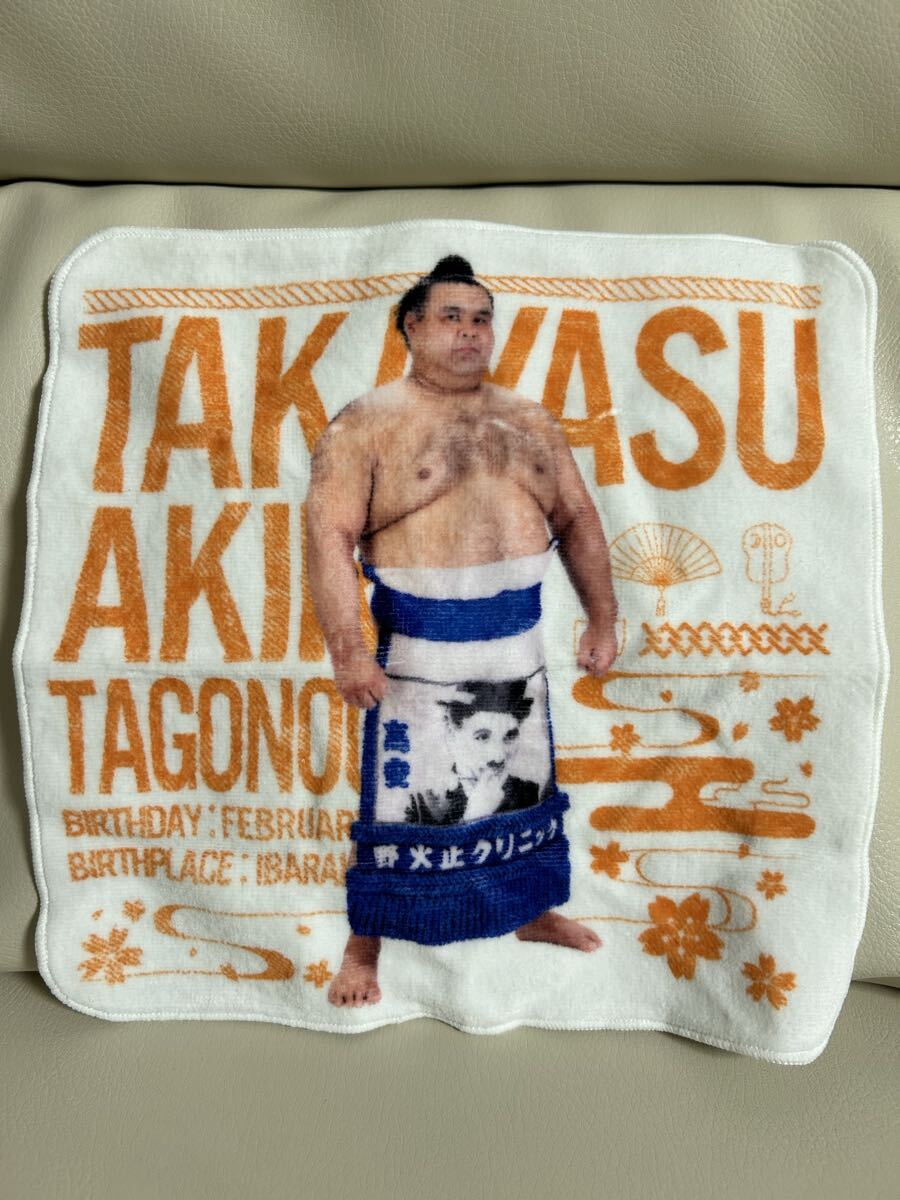 ☆未使用☆大相撲クレーンゲーム／人気力士ミニタオル／髙安 高安／非売品、東京両国国技館／たかやす