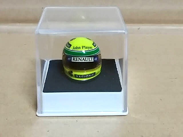 ★1/12 J.F.CREATIONS セナ ヘルメット 85 タバコ仕様 ロータス97T J.F.クリエイション A.SENNA