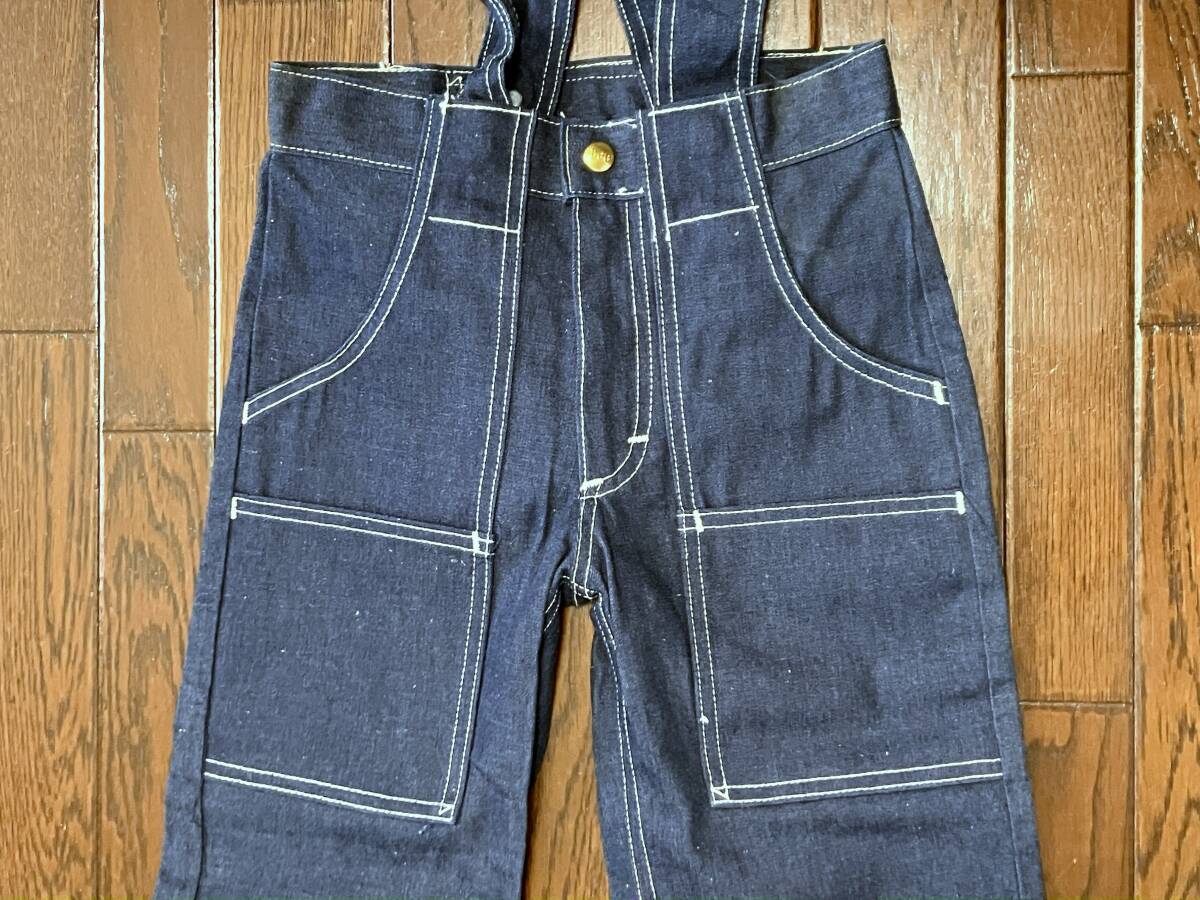 USA製 キッズ ビンテージ リー Ｌｅｅ デニム ブーツカット ジーンズ w24 サスペンダー付き ダブルポケット フレア デニム パンツ タロン42