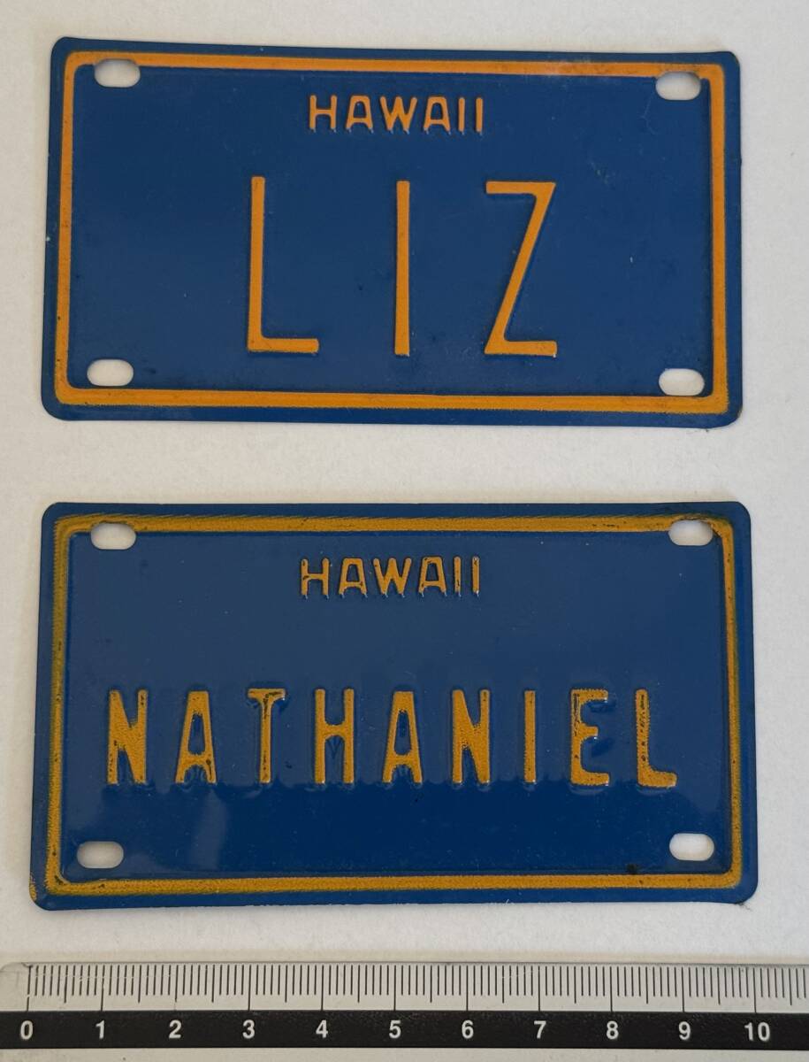 HAWAII NATHANIEL、LIZ プレート