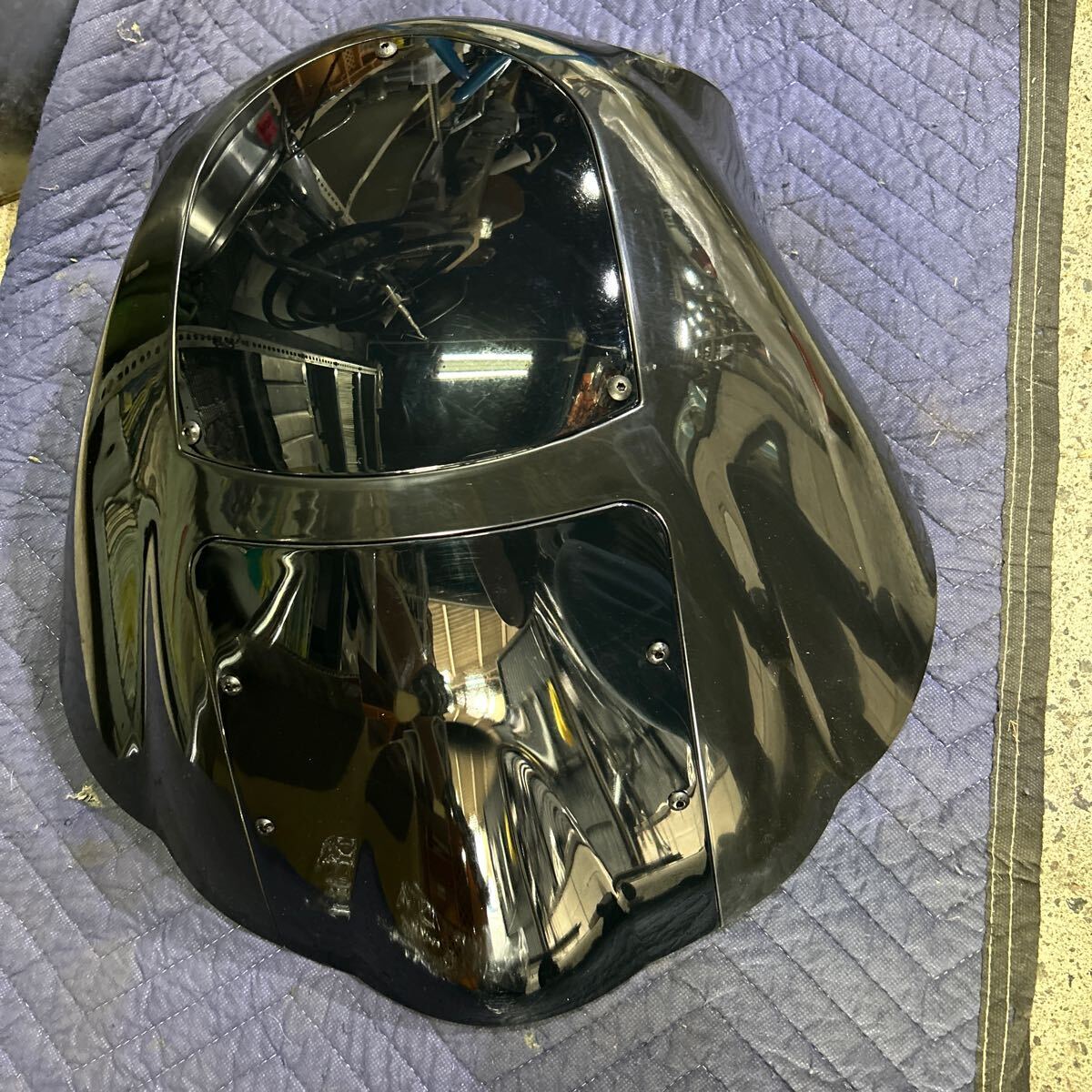 ハーレー　新品カウル　クォーターフェアリング　黒　塗装済 FXR DYNA