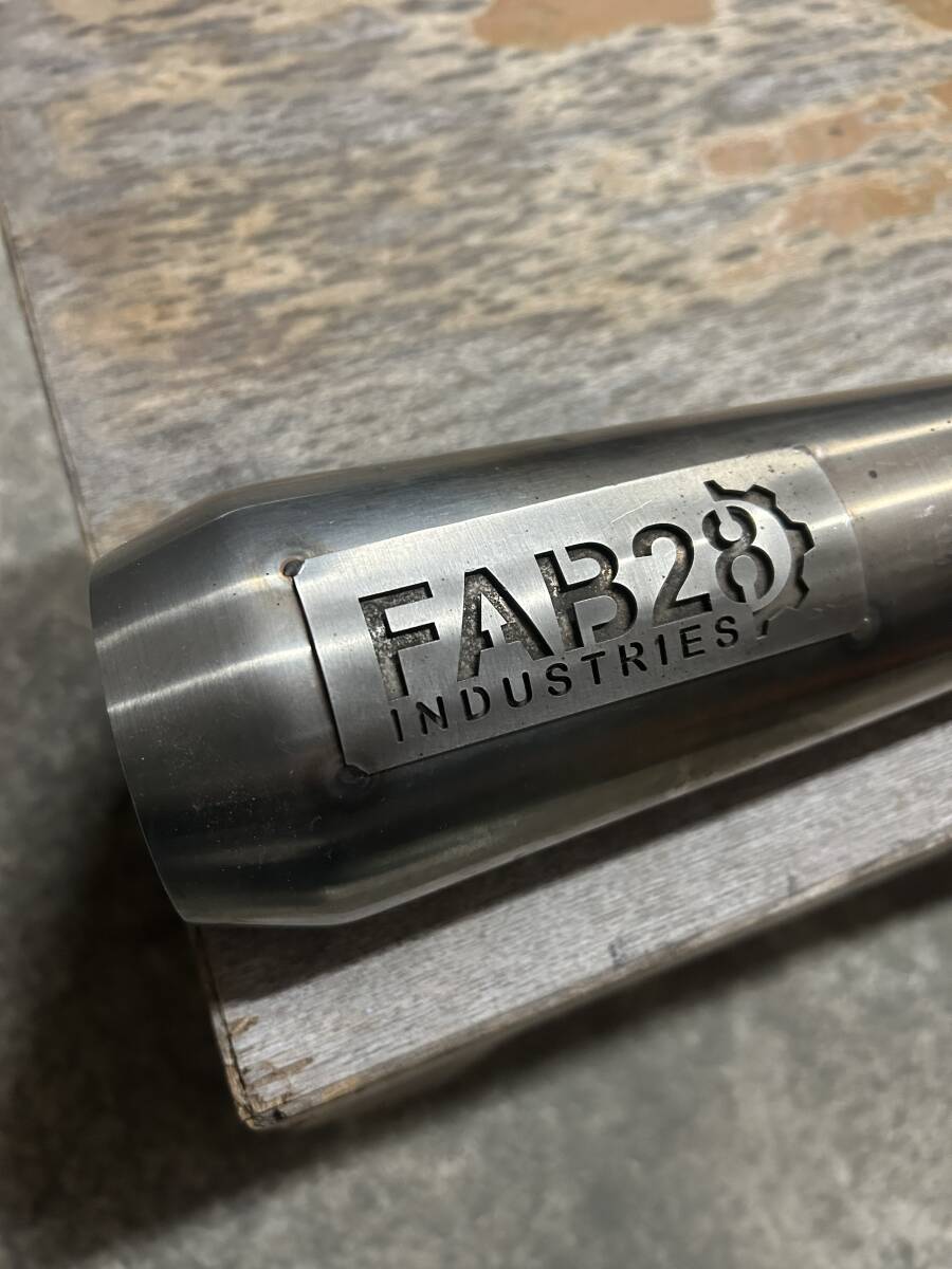 FXRマフラー　カスタム　FAB28 適合：1984～2000年 FXR マフラー　エキゾースト　ステンレス