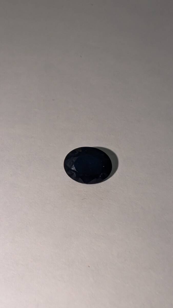 お得！税込価格 天然ブルーサファイア ルース 1.50ct 縦 8.0mm 横 6.2mm 厚み 3.8mm ケース付き 宅急便送料110円　 　