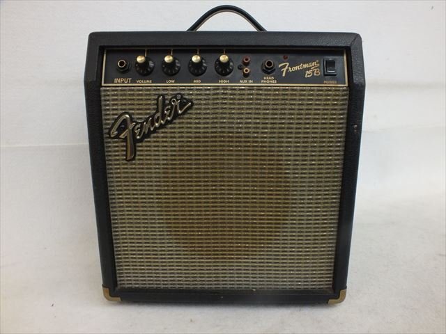 【01】Fender フェンダー Frontman 15B ギターアンプ 音出し確認済み 現状品 中古 260101S9477