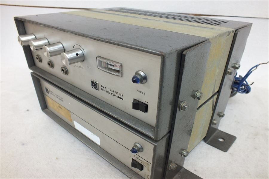 【01】TOA トーア CA-800 / CA-800B アンプ 中古 現状品 250401C4164