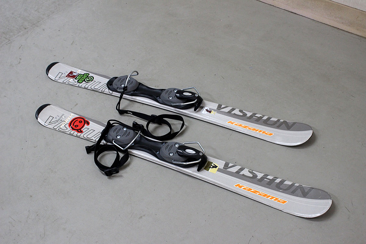 KAZAMA VISHUN カザマ ショートスキー板 ファンスキー ウィンタースポーツ 98cm 中古 現状 F-40