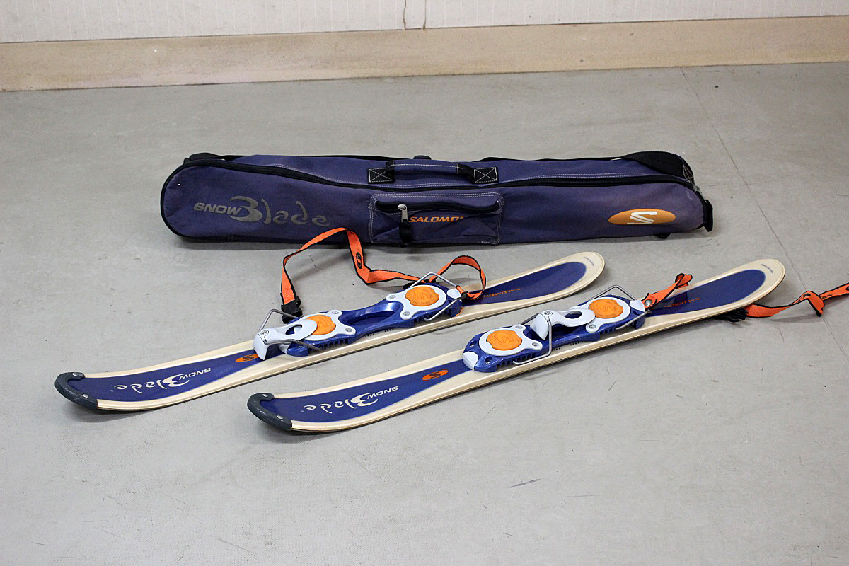 SALOMON サロモン ショートスキー板 ファンスキー ケース付き 93cm 中古 現状 G-11