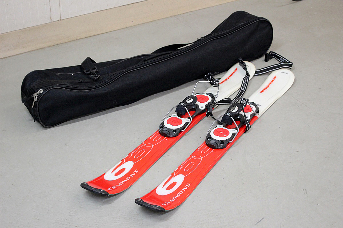 SALOMON サロモン ショートスキー板 ファンスキー ケース付き 99cm G-35 中古 現状