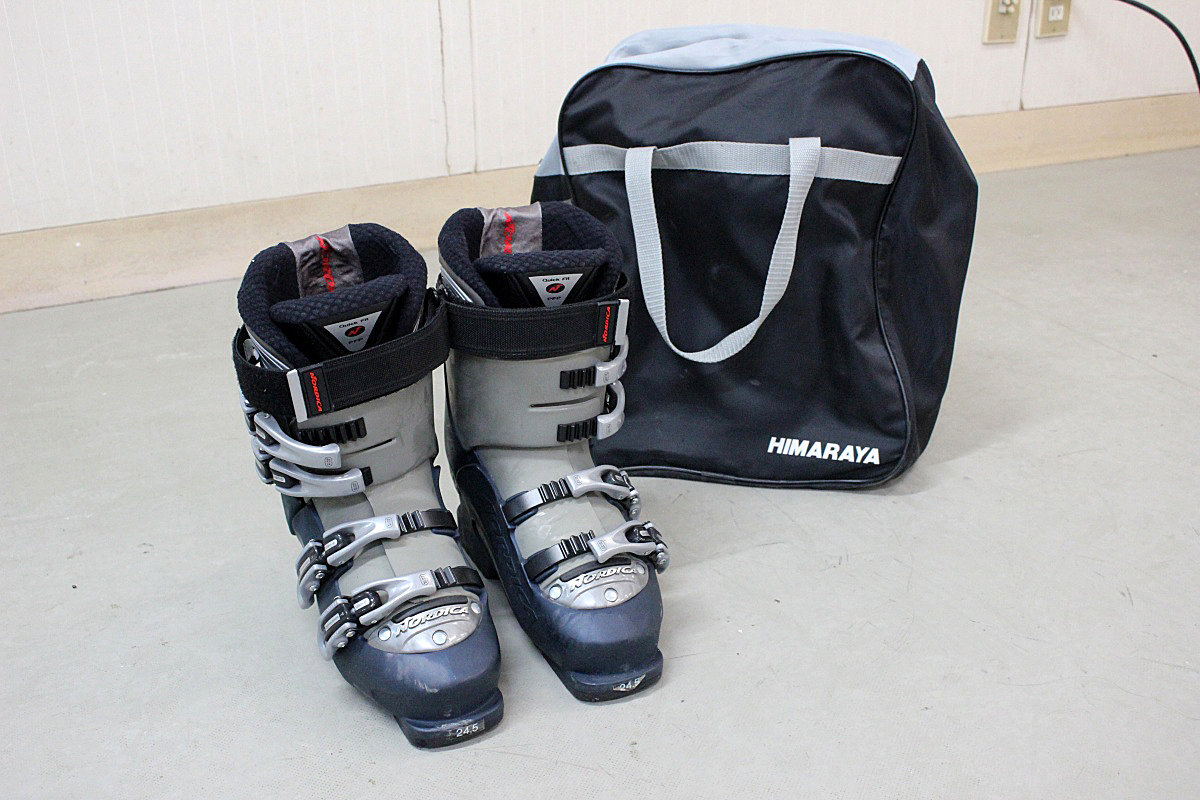 NORDICA ノルディカ スキーブーツ 24.5cm ケース付き グレー 中古 現状 H-3