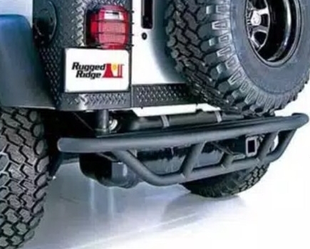 RUGGED RIDGE ラギッドリッチ RRC リアバンパー 2インチレシーバーヒッチ付 ブラック YJ/TJ