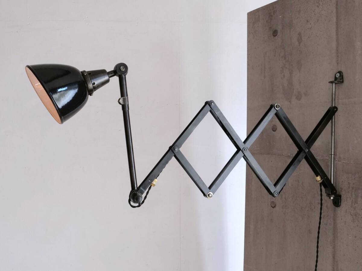 Midgard社 ドイツ レアモデル ミッドガルド シザーランプ アトリエ 照明 バウハウスンプ-395