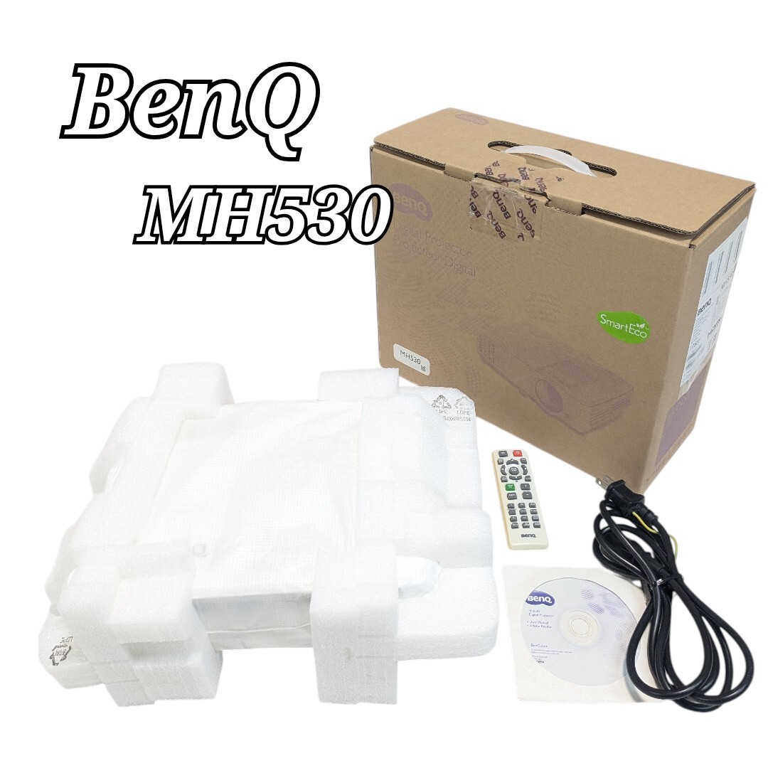 BenQ 高輝度 フルHD プロジェクター MH530 HDMI端子 リモコン ベンキュー