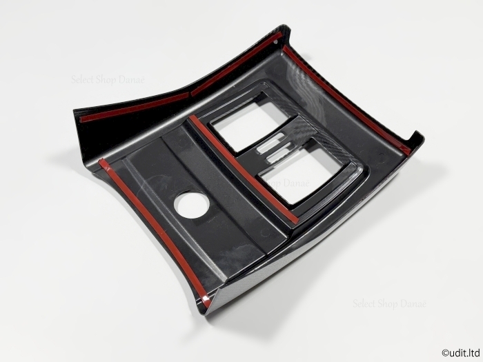 BMW F30専用 カーボン リアコンソール用パネルカバー 内装パーツ ドレスアップ用トリム F31F32F34F36F80F82