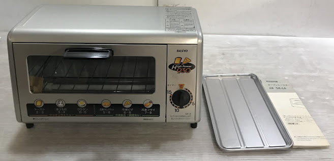 湘/SANYO/三洋電機/オーブントースター/SK-L6型/2000年製/High Power 930/調理器具/トレー付き/動作確認済み/湘12.26-105鳥