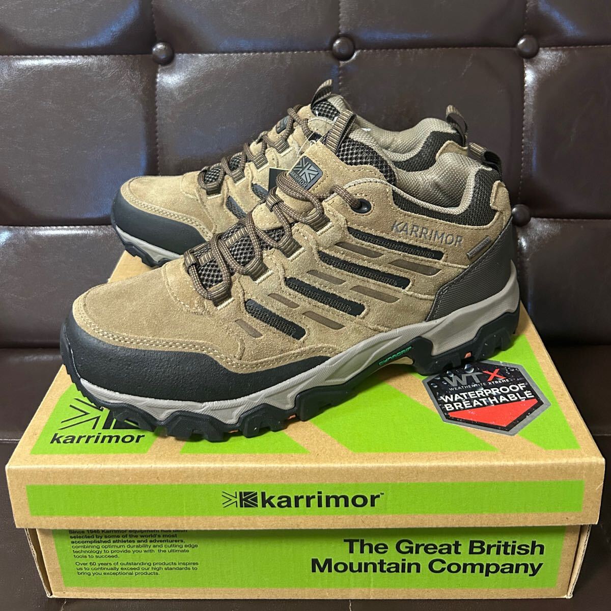 最新モデル！新品！KarrimorカリマーMount Low10weathertite本革防水トレッキングシューズ28.5cmトープweathertite防水DYNAGRIPソール