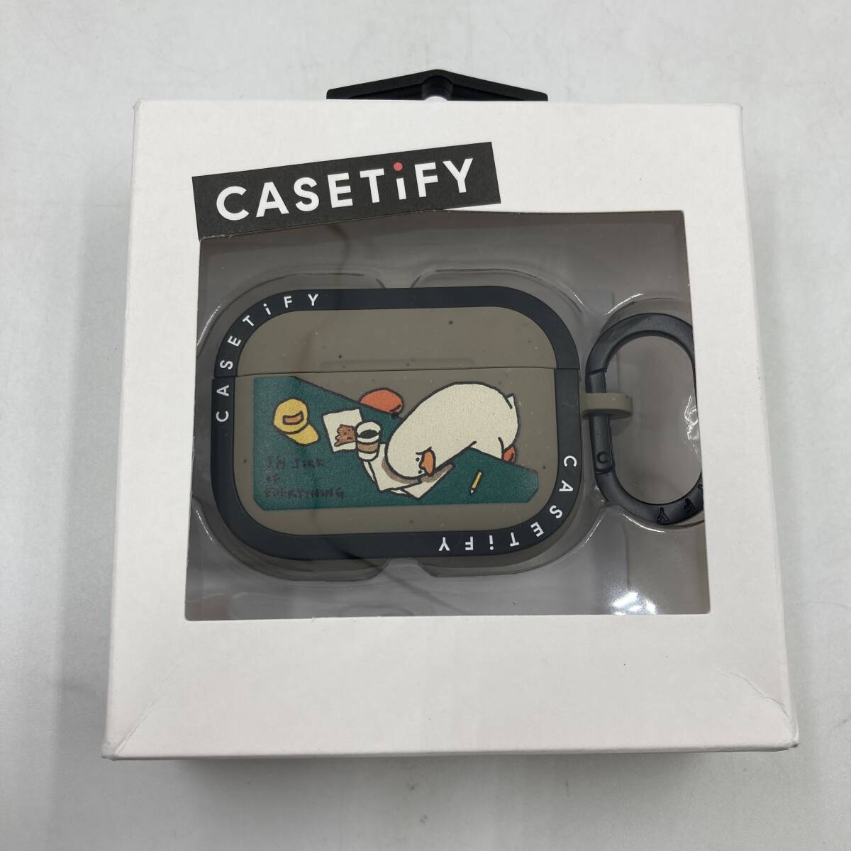 CASETiFY バウンス ケース AirPods Pro (第1世代 & 第2世代) - I'm sick of everything - マットチャコール/Y32855-D2