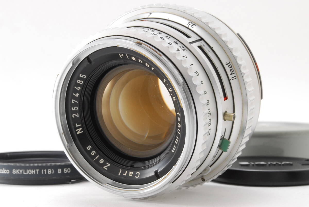 レア! 6枚玉 初期モデル【現状品】Hasselblad ハッセルブラッド C Planar 80mm f/2.8 シルバー マニュアルレンズ 中判カメラ用 #V1382