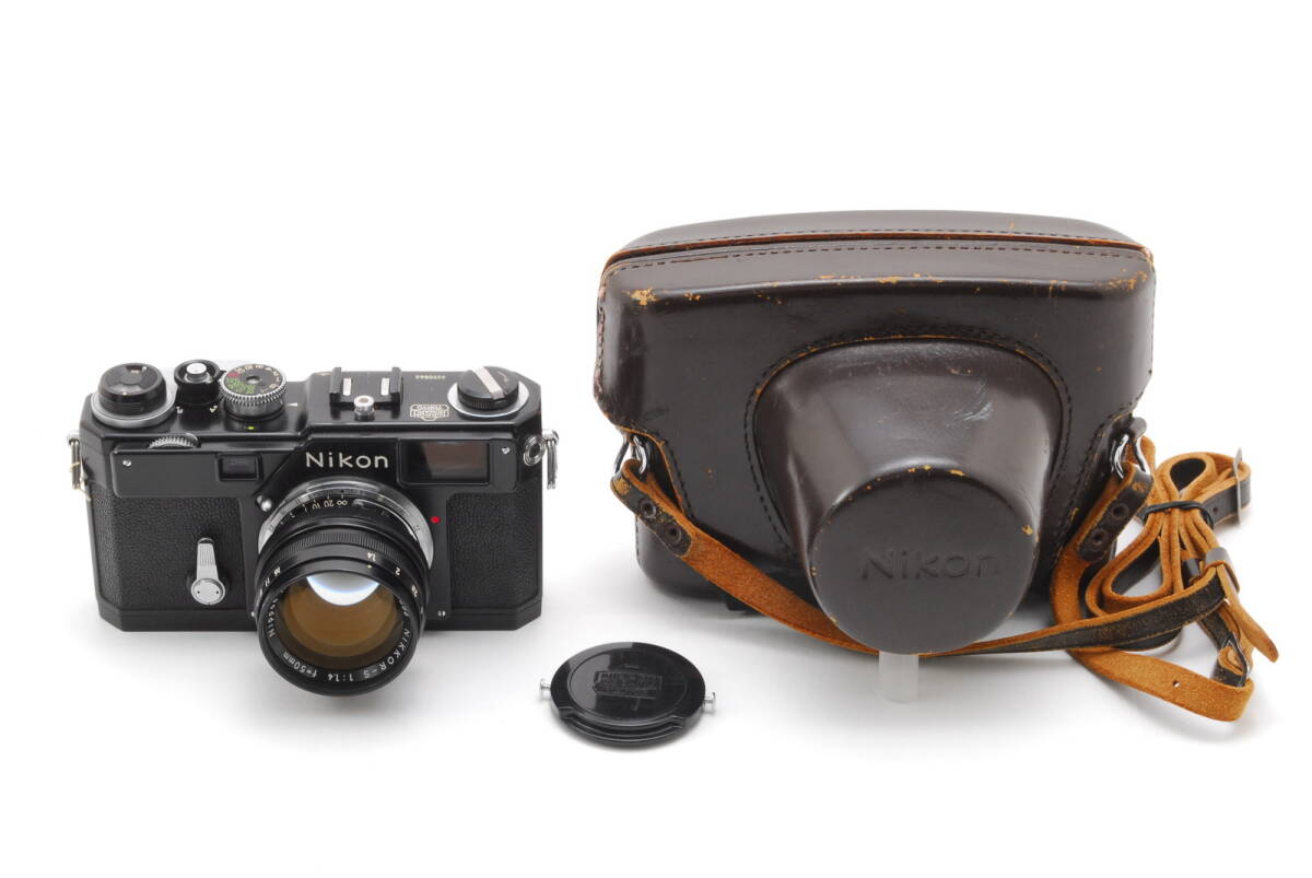 【美品 保障付 動作確認済】 Nikon S3 ニコン オリンピックタイプ 35mm フィルムカメラ 黒 Nikkor-S 50mm f/1.4 レンズ ケース付 #V1413