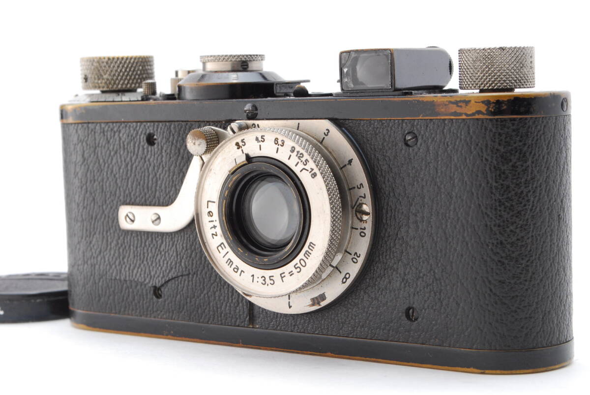 レア 【良品 保障付 動作確認済】 Leica 1 ライカ モデル A 1930年製造 レンジファインダー 35mm フィルムカメラ + Elmar 50mm f3.5 #V1383
