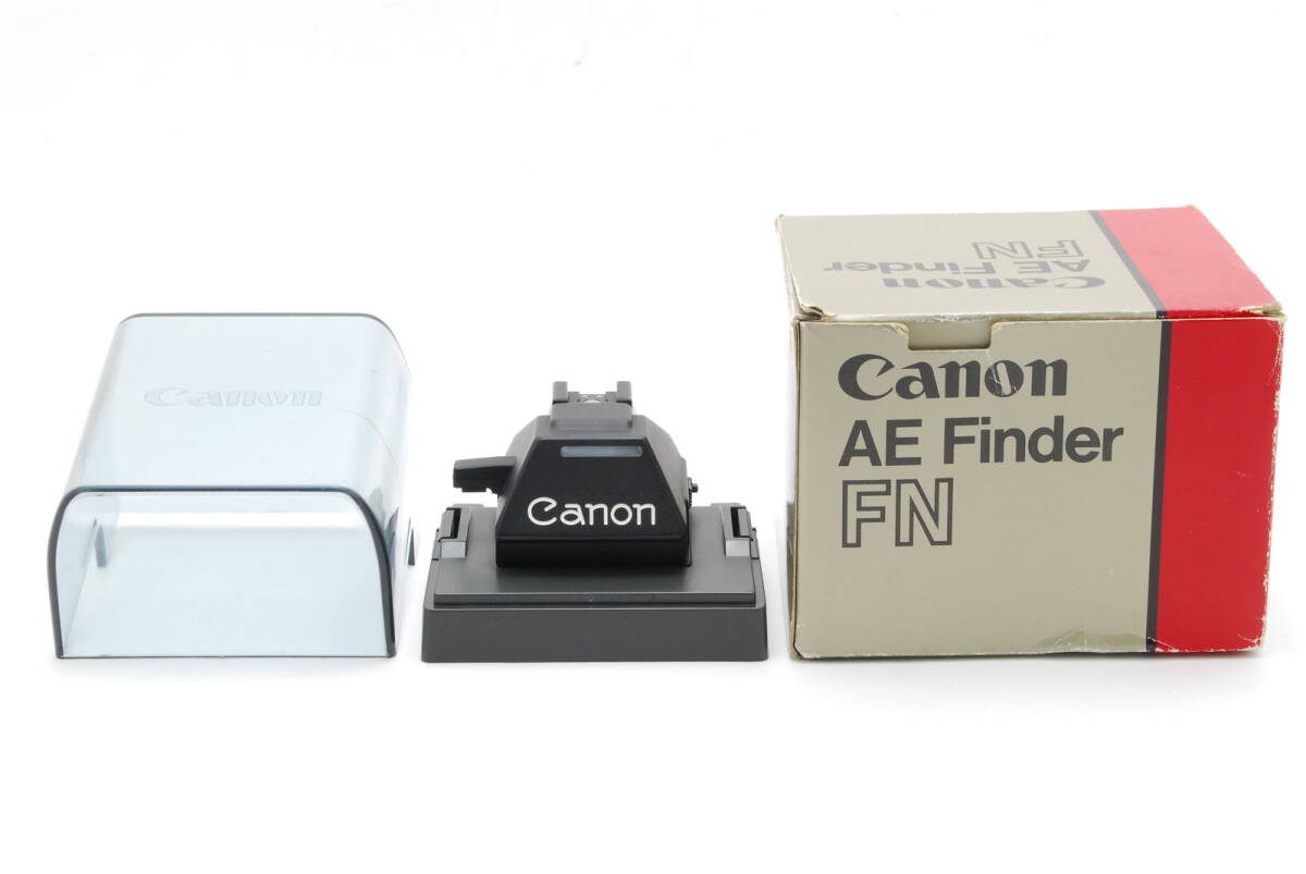 【超美品 保障付 動作確認済】Canon AE View Finder FN キヤノン ビューファインダー New F-1フィルムカメラ用 元箱 ケース付 #V1460