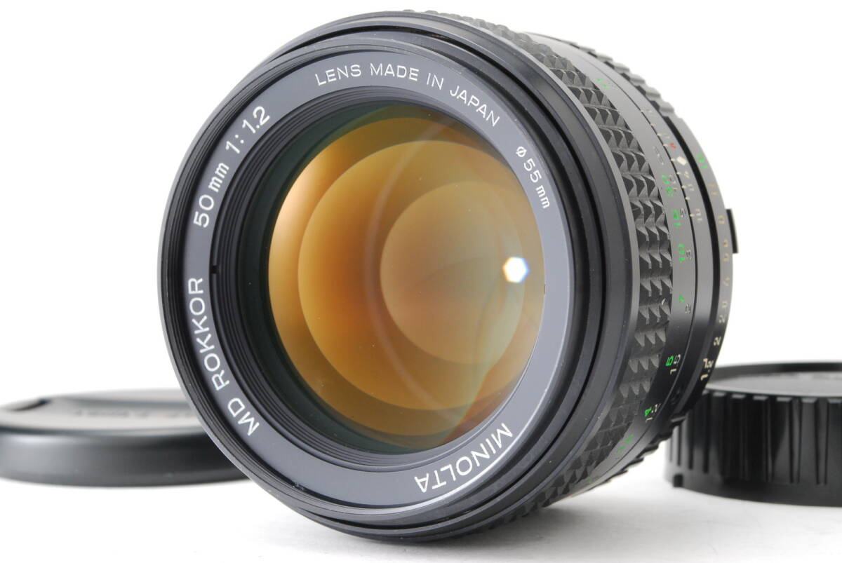 【美品 保障付 動作確認済】 Minolta ミノルタ MD Rokkor 50mm f/1.2 MF Standard Prime Lens マニュアルフォーカス 標準 レンズ #V1504