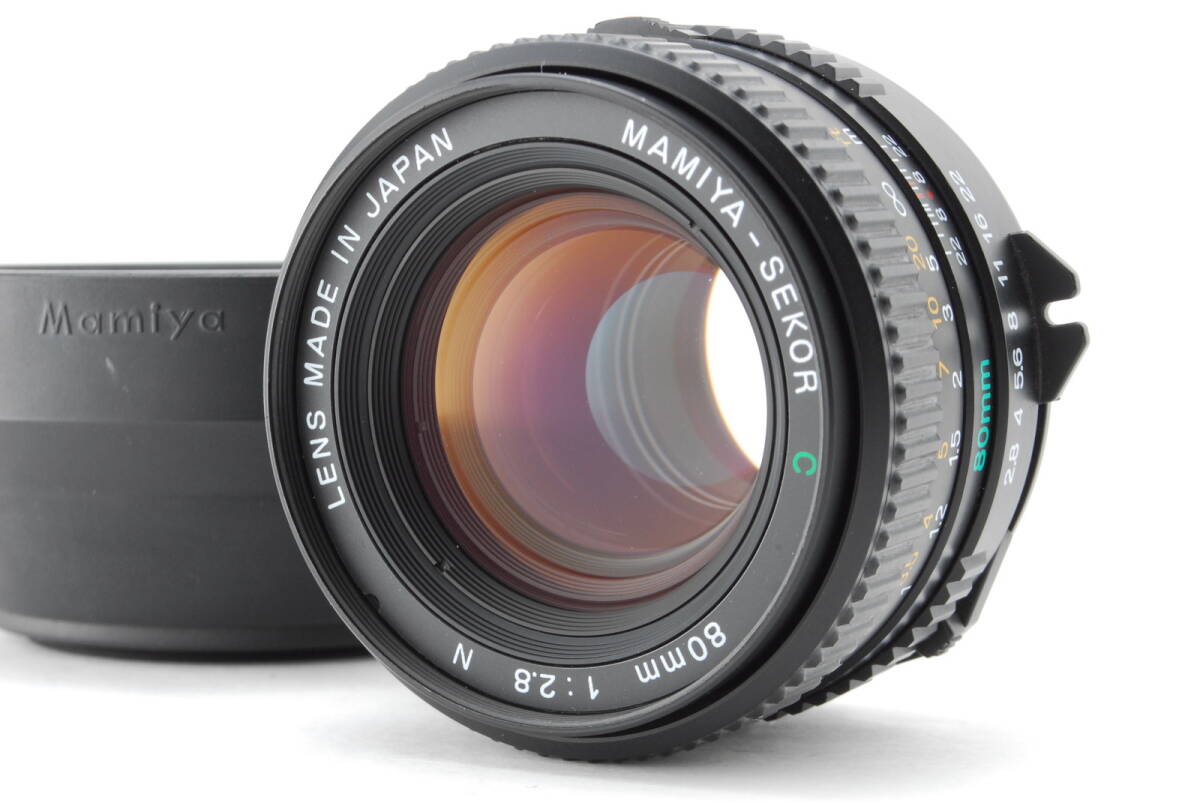 【美品 保障付 動作確認済】 Mamiya マミヤ Sekor C 80mm F/2.8 N MF 中判レンズ M645 1000S Super Pro TL 中判カメラ用 フード付 #V1528