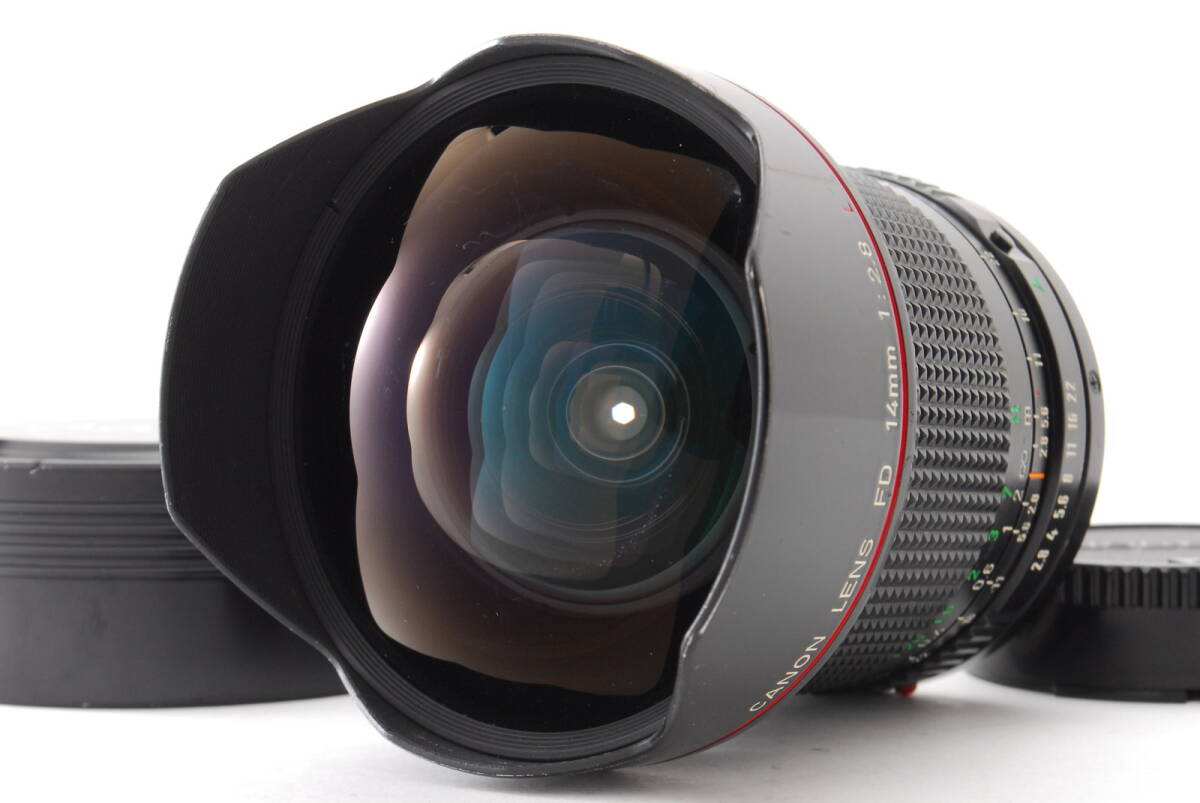 レア【美品 保障付 動作確認済】 Canon キヤノン New FD 14mm f/2.8 L Fisheye MF Lens フィッシュアイ 単焦点 レンズ FDマウント #V1555