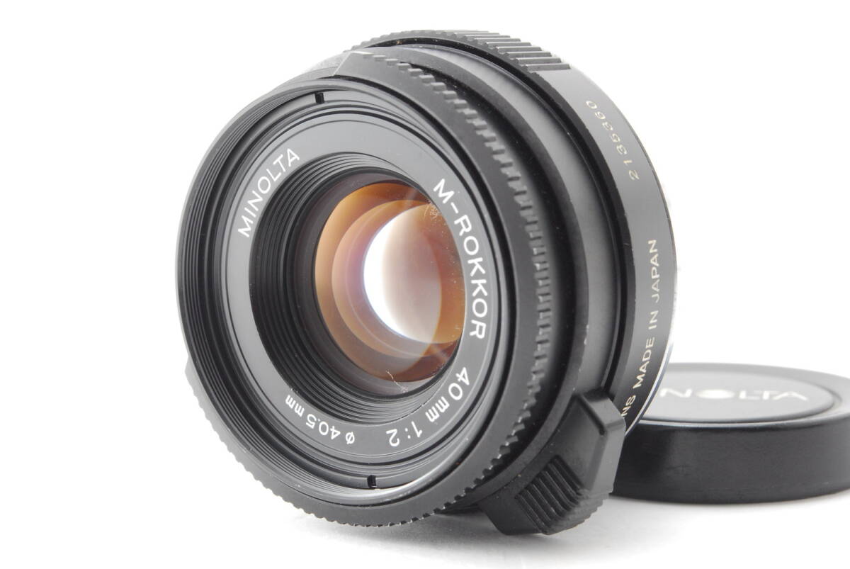【良品 保障付 動作確認済】MINOLTA ミノルタ M-ROKKOR 40mm f/2 後期 マニュアルフォーカス レンズ Leica Mマウント CL CLE用 #V1537