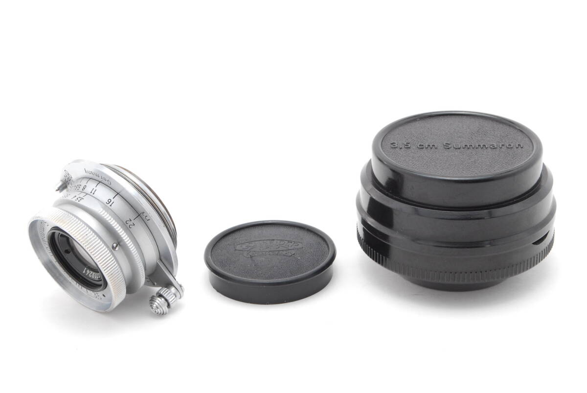 【良品 保障付 動作確認済】 Leica ライカ Summaron ズマロン 35mm 3.5cm f/3.5 Wide Lens ワイドレンズ L39マウント レアケース付 #V1689
